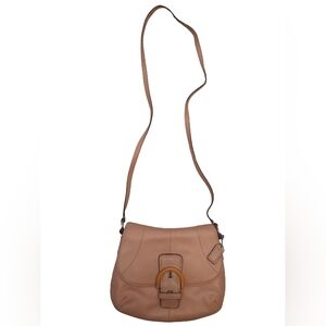 Coach Soho Leather Sling Crossbody Flap Bag Small in Pale Shimmer Pink